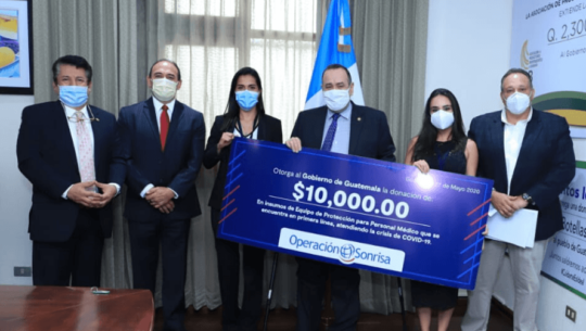 2020 Operación Sonrisa donó equipo de protección médico valorado en US$10,000