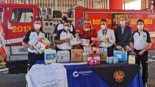 Bomberos Voluntarios de 134 compañías recibieron donación de equipo de protección personal