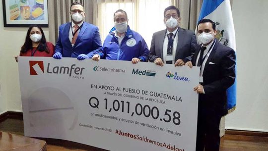 COVID-19: Grupo Lamfer hizo un donativo de insumos médicos para abastecer hospitales temporales
