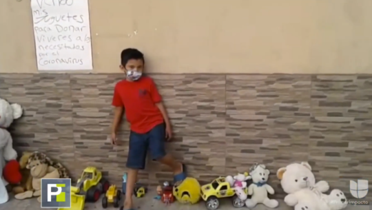 COVID-19_ Primer Impacto destacó a Noé Linares por vender sus juguetes para comprar víveres