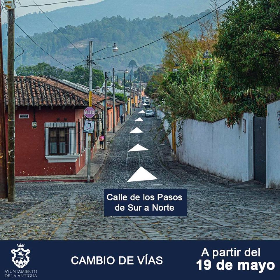 Cambio de vías Antigua Guatemala 2020