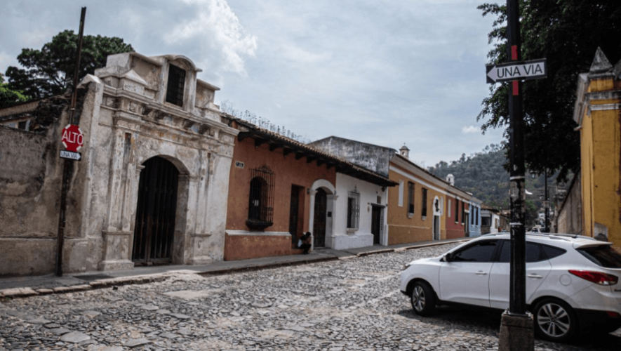Cambio de vías en calles de Antigua Guatemala en mayo 2020