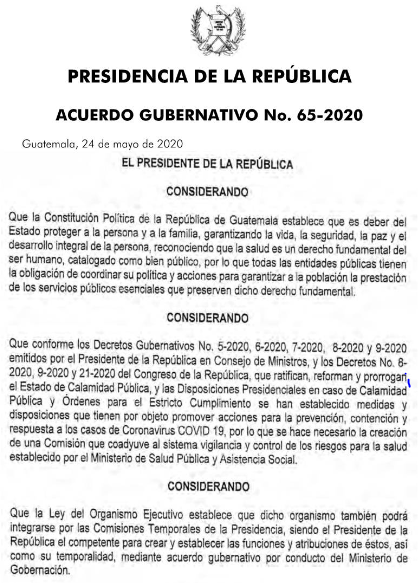 Coprecovid La Comisión Presidencial de Atención a la Emergencia COVID-19 en Guatemala