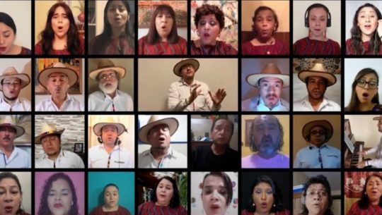 Coro Nacional de Guatemala destacó en programa de Telemundo por interpretación de Luna de Xelajú