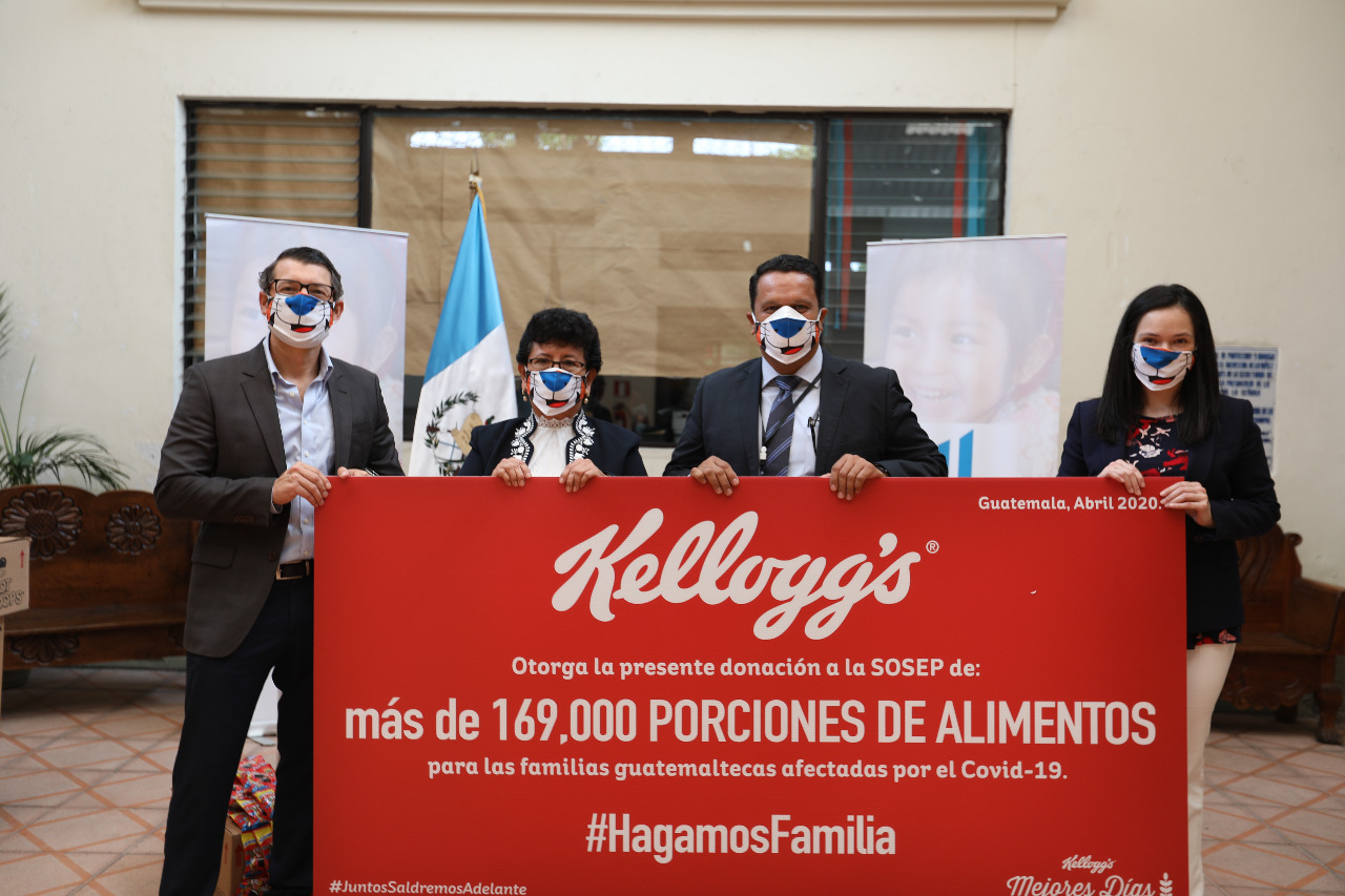 Kellogg's donó porciones de alimentos a los guatemaltecos