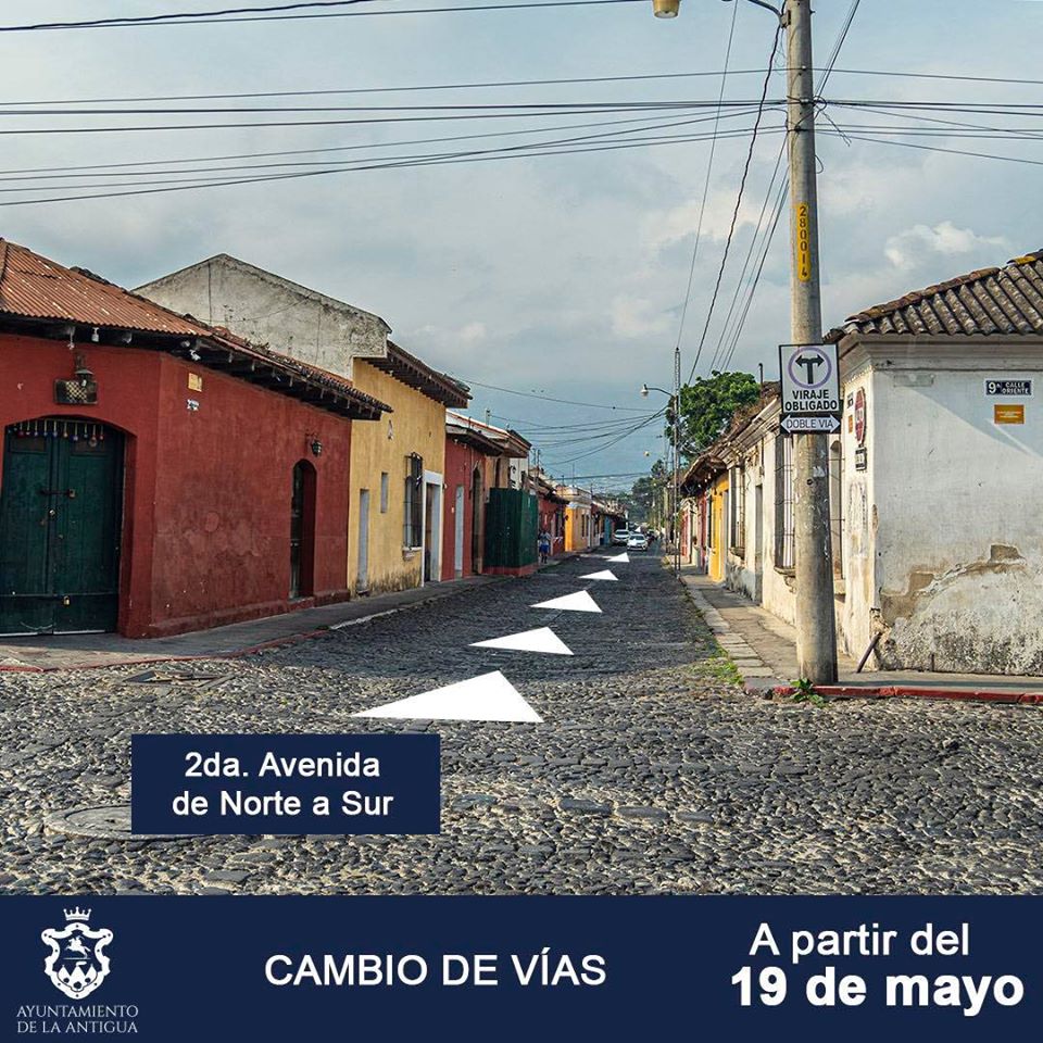 Segunda Avenida que será de Norte a Sur Antigua Guatemala