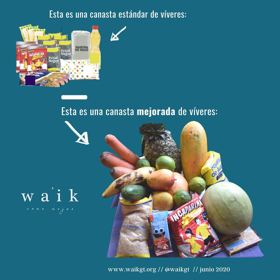 Come Mejor Wa'ik donó canastas mejoradas de víveres a familias de escasos recursos