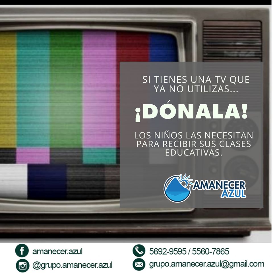 Dona una televisión a niños guatemaltecos de escasos recursos