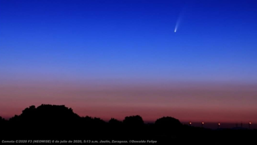 Hora y fecha para observar el Cometa Neowise desde Guatemala en julio