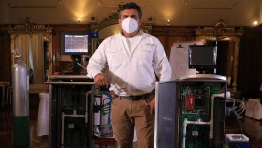 La emotiva historia detrás del ventilador Joaquín 1.0, creado por el ingeniero Edwin Delgado