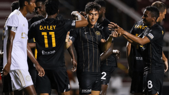 Nico Rittmeyer anotó gol en la victoria de su equipo contra Atlanta United II, julio 2020