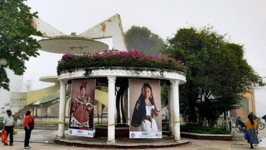 Rabin Ajaw en las Calles, exposición de fotografías gigantes en las calles, Cobán