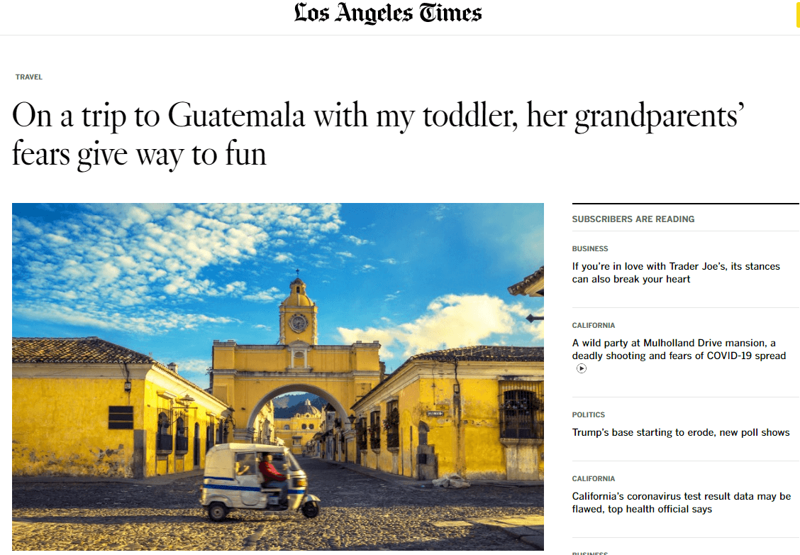 Su visita a Guatemala historia ganó premio internacional