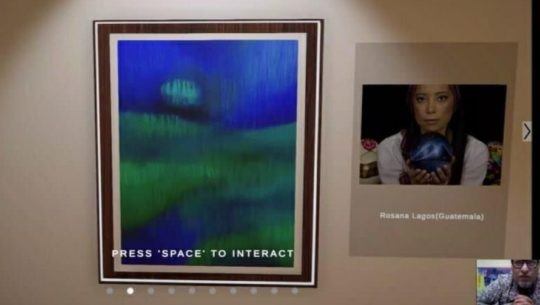 Rosana Lagos y Christian Escobar representaron a Guatemala en una exposición de arte en la India