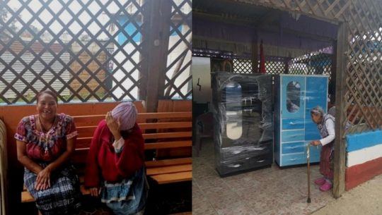 Voluntariado guatemalteco donó muebles a personas de la tercera edad