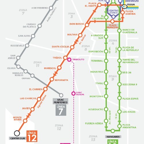 rutas-horarios--funcionan-lineas-transmetro-ciudad-guatemala-linea12