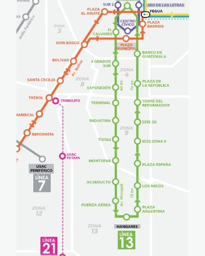 rutas-horarios--funcionan-lineas-transmetro-ciudad-guatemala-linea13