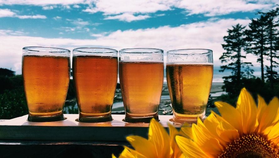 Maridaje de cervezas y platillos gourmet con flores Noviembre 2020