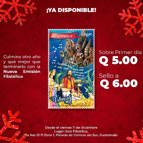 correos-guatemala-presento-emision-sellos-postales-navidad-2020-villancicos-ubicacion-donde-comprar-sala-filatelica