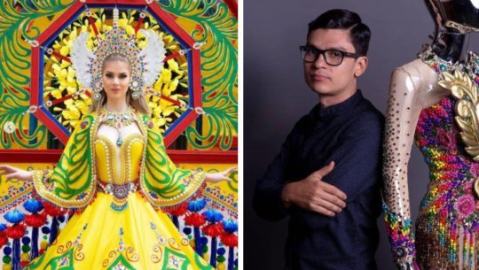 El zacapaneco César Alejandro Portillo diseñó el traje Xecul Occidental que usará Ivana Batchelor