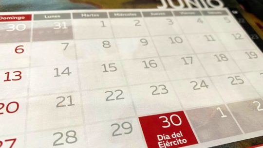 Habrá fin de semana largo por el Día del Ejército en junio 2021