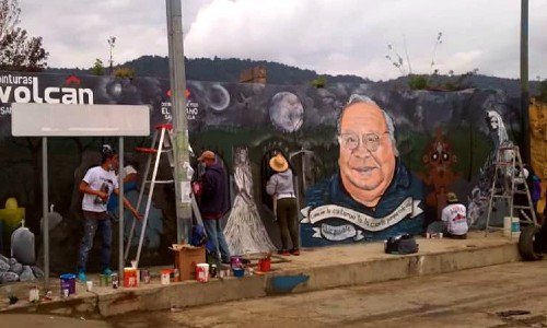 mural en honor al guatemalteco hector gaitán