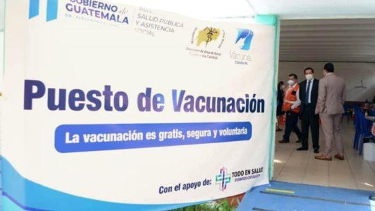 Cuáles son los centros de vacunación habilitados en Guatemala