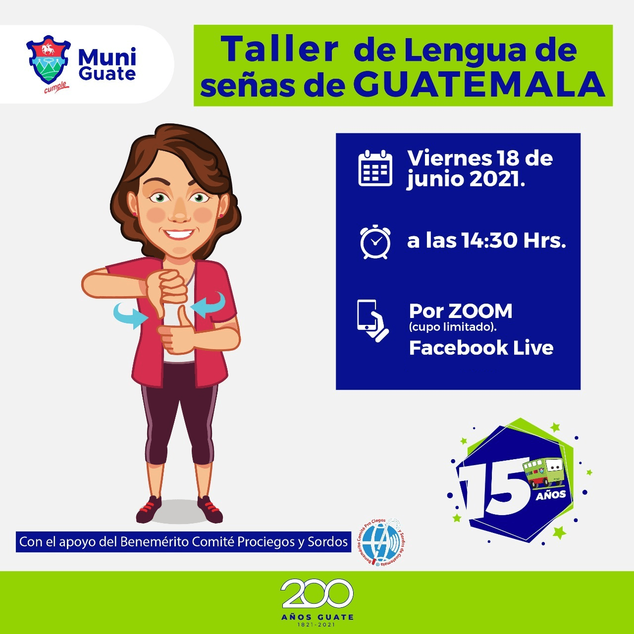 Taller gratis de lengua de señas para guatemaltecos