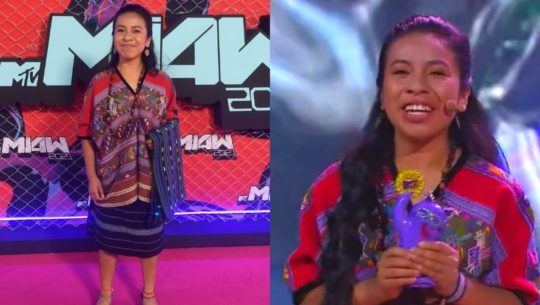 Sara Curruchich recibió Premio MTV MIAW 2021