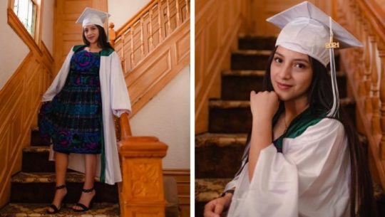 Yamila Tiu, joven de Totonicapán que emprendió negocio y se graduó en Nueva York