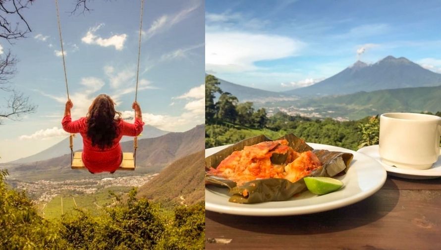 La Aguacatera, un restaurante con un columpio gigante y comida deliciosa en Antigua Guatemala