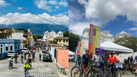 primer recorrido Biciruta 502 Sacatepequez septiembre 2021