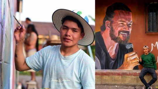 Dayner Tomás, el joven guatemalteco que con su pintura impresionó a Ricardo Arjona
