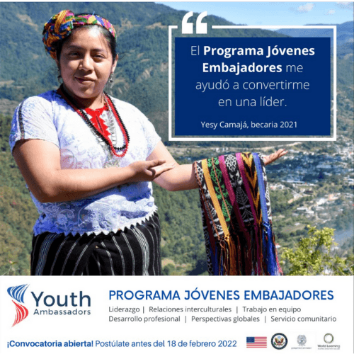 Jóvenes Embajadores Guatemala Estados Unidos Embajada
