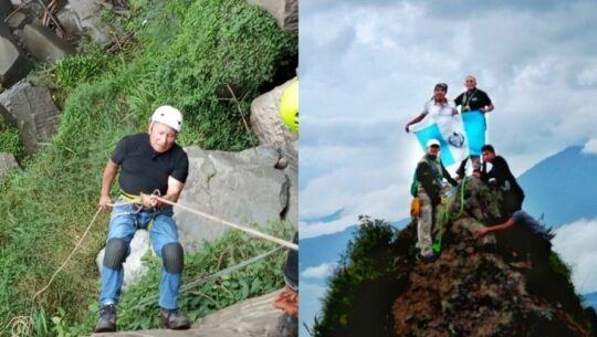 Maximiliano Sigui montañista con 70 años de experiencia