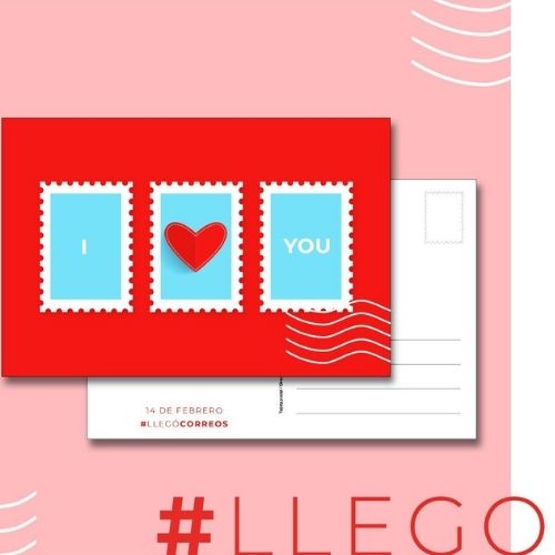 Correos y postales día del cariño