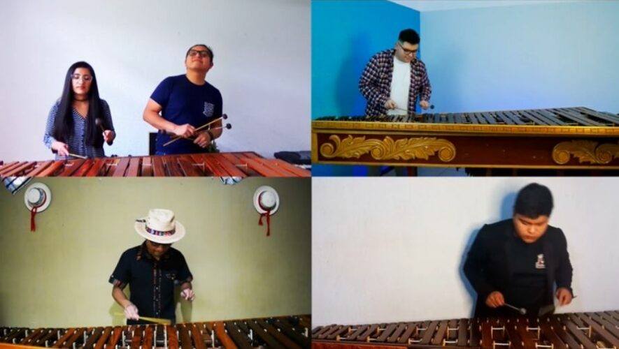 Músicos guatemaltecos realizaron un homenaje en honor a la marimba a través de YouTube