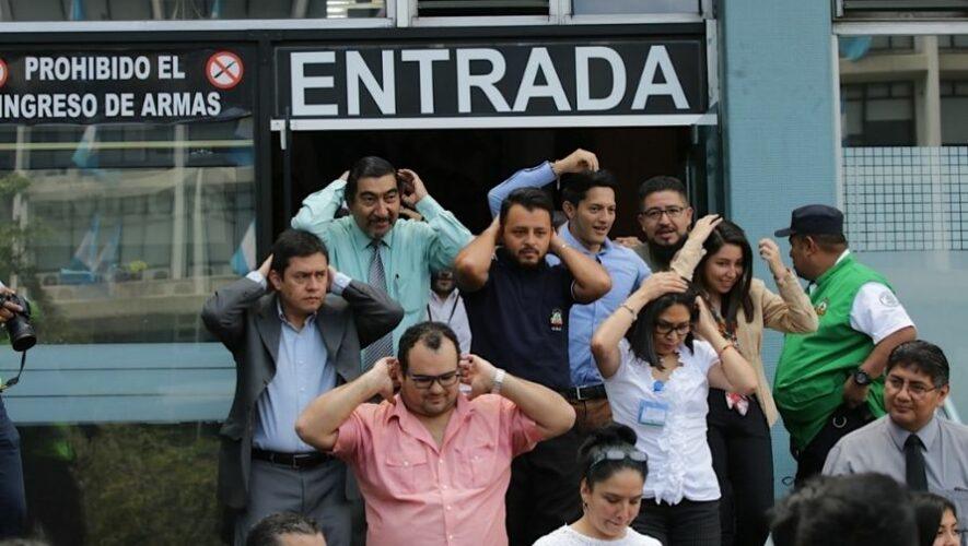 Simulacro de evacuaci&oacute;n por terremoto de la Municipalidad de Guatemala | Febrero 2022