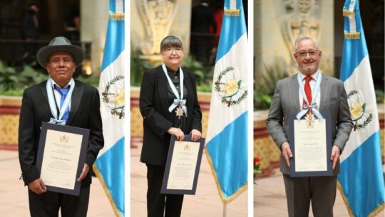Guatemaltecos condecorados por Patrimonio Cultural 2022