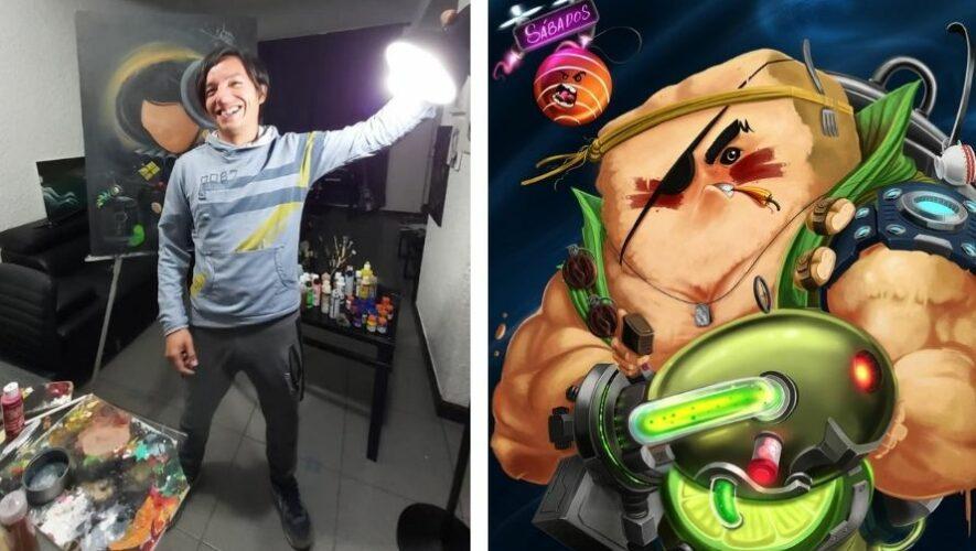 Herber Crispín artista visual de Guatemala