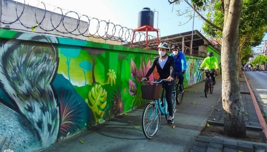 Tour en bicicleta para conocer murales en Ciudad de Guatemala