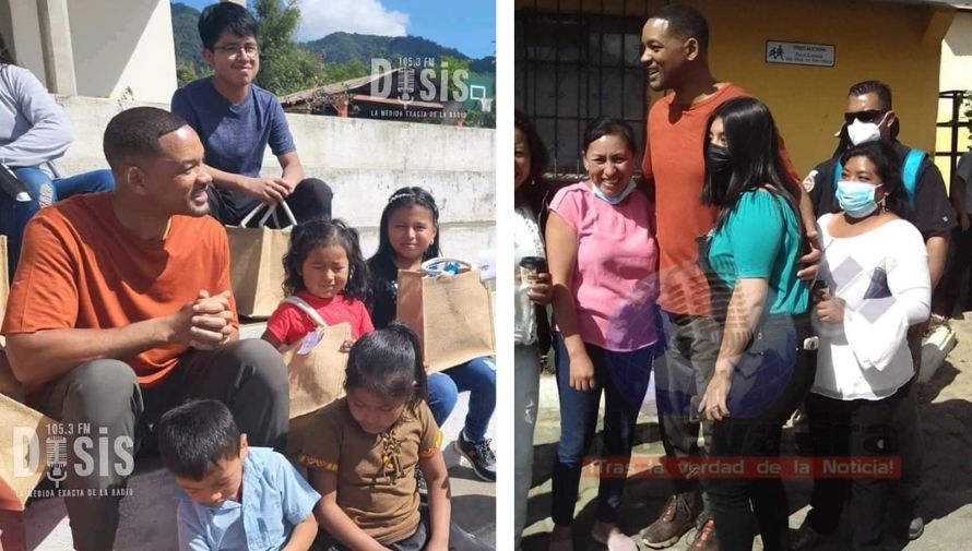 Will Smith en Guatemala El actor estadounidende visitó escuela en San Cristóbal el Alto