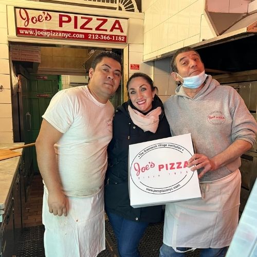guatemalteco en Joe´s Pizza