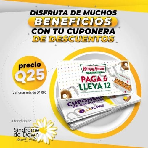 oferta de donas Krispi Kream Guatemala día Down