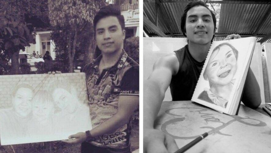 Juan Cardona, el joven guatemalteco que realiza increíbles pinturas en Huehuetenango