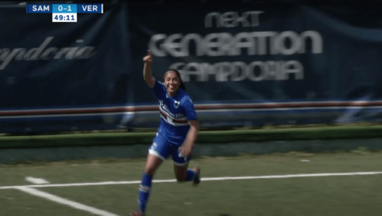 Ana Lucía Martínez anotó gol en la victoria 3-1 de Sampdoria contra Hellas Verona