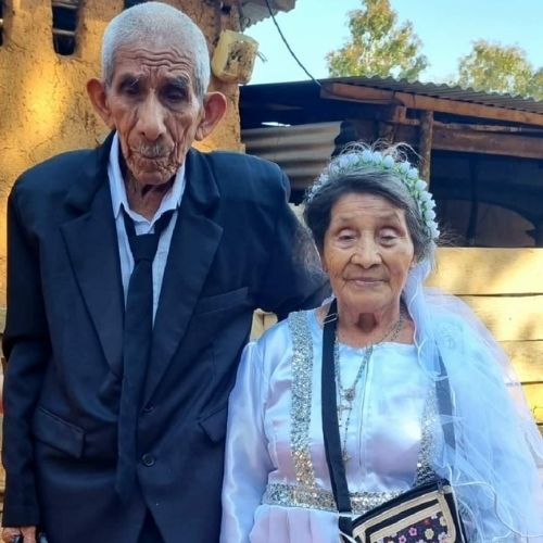 Pareja de abuelitos contrajeron matrimonio en Camotán, Chiquimula