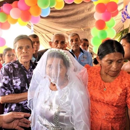 Pareja de abuelitos matrimonio en Chiquimula