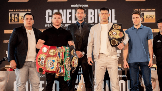 Saúl Canelo Álvarez vs. Dmitry Bivol Hora y canales en Guatemala para ver en vivo la pelea
