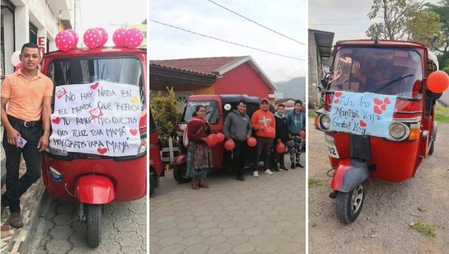 Tuc tuc regalaron viajes a madres guatemaltecas